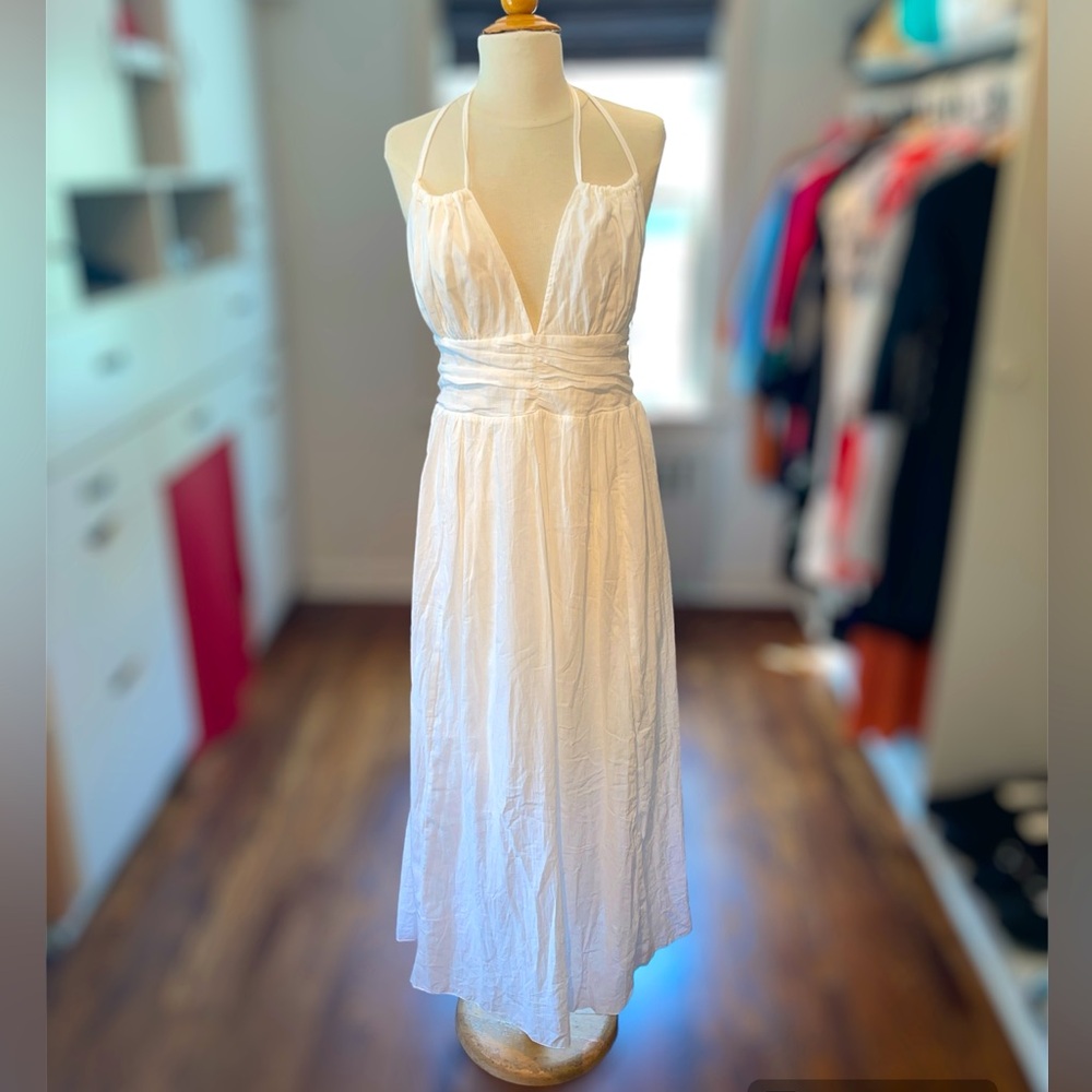 Summer Maxi dress with smock back fits S/M